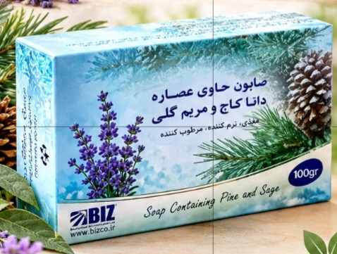 پک سه عددی صابون دست و صورت دانه کاج و مریم گلی