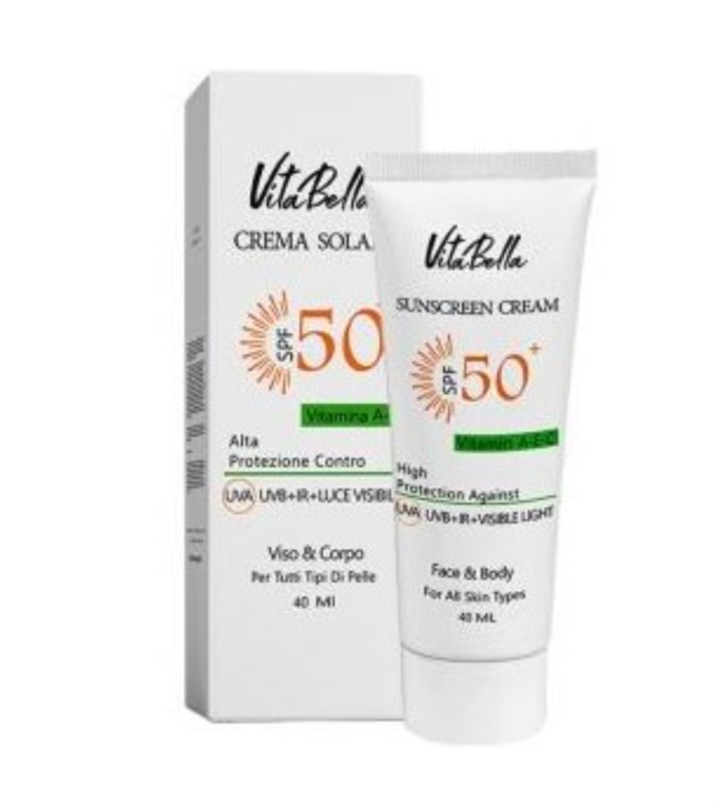 ضدآفتاب spf ۵۰ بی رنگ ویتابلا ۶۰ میل